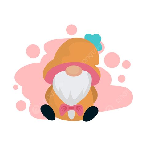 Cute Gnome Cartoon Women Gnome Chirtmas Easter Png And Vector With