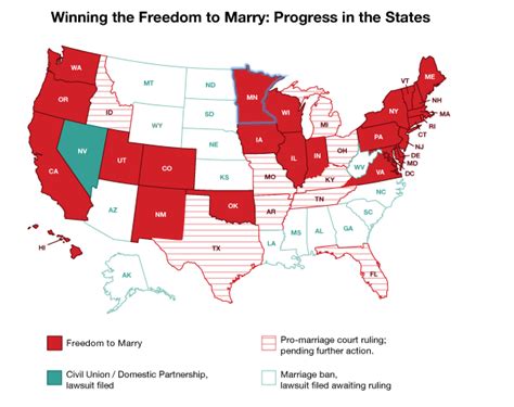 Gay Marriage United States Map Map
