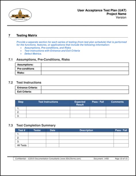 Sdlcforms User Acceptance Test Plan Uat