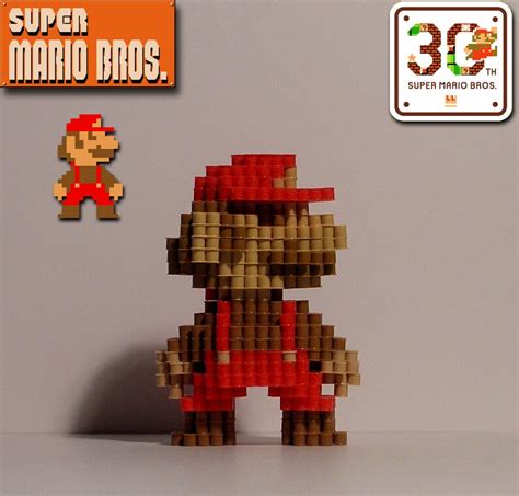 Super Mario Bros 3d Transformation Mario Pixel Bead Etsy