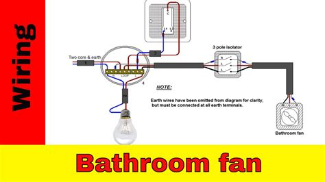 In some areas, the lighting and receptacles must be on separate circuits so that if a receptacle trips the circuit breaker, the lights won't go out. How to wire bathroom fan UK - YouTube