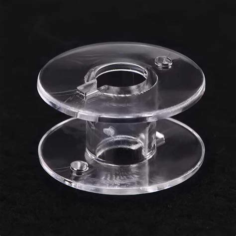 Transparent Plastic Bobbin Sewing Machine Spool Bobbin Box With 25