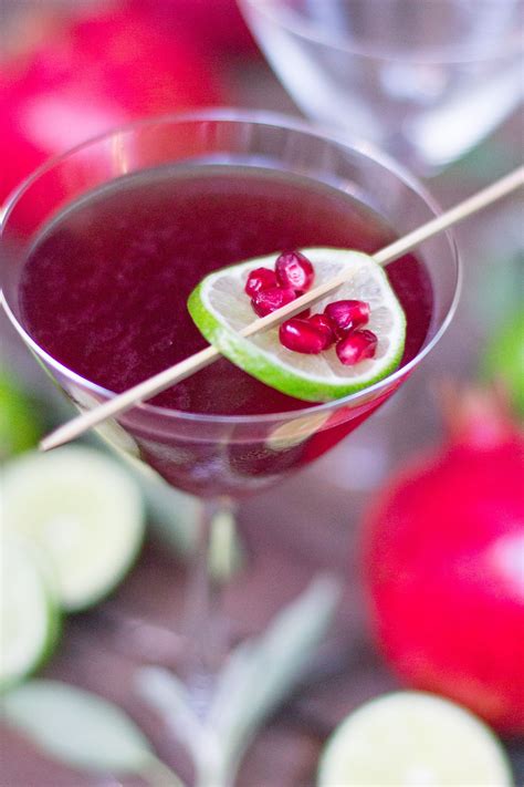 pomegranate sage cosmo recipe healthy alcoholic drinks recipes cocktail recipes