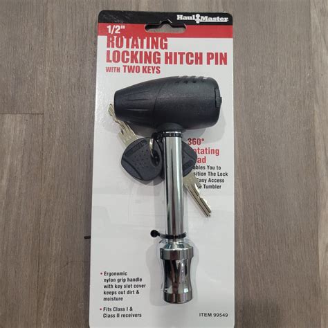 Haul Master 12 In Rotating Locking Hitch Pin With 2 Keys Item 99549