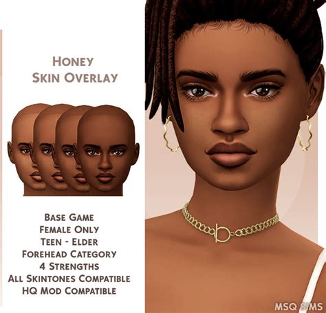 Honey Skin Overlay By Msqsims From Tsr • Sims 4 Downloads