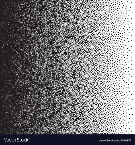 Stochastic Raster Halftone Gradient Print Vector Image