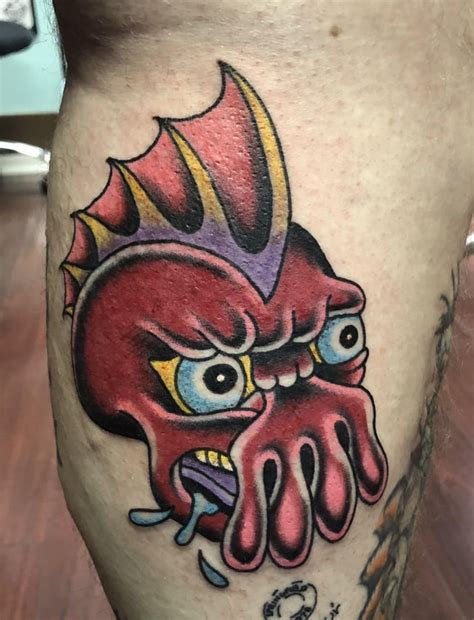 Traditional Zoidberg By Danny Stacks 3 Anchors Akron Oh Tattoos