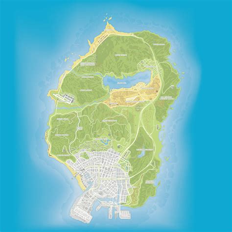 Grand Theft Auto V Map