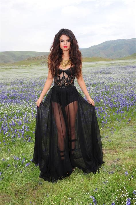 Selena Gomez In Stunning Behind The Scenes Snaps Of New Video Come And Get It Sexy Black Prom
