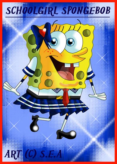 Spongebob Squarepants Schoolgirl Spongey By Skunkynoid On Deviantart