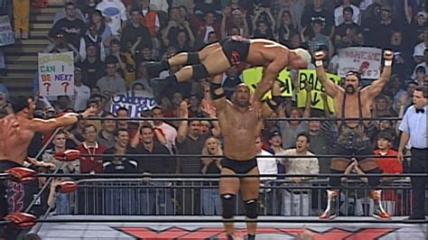 Goldberg And Rick Steiner Vs Buff Bagwell And Scott Steiner Wcw Monday Nitro March 1 1999 Wwe