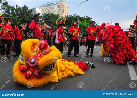 Yellow And Red Barongsai Editorial Photography Image Of Event 225269877