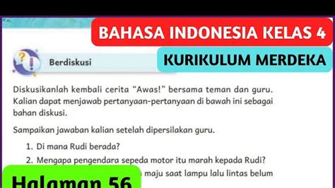 Soal And Kunci Jawaban Buku Bahasa Indonesia Kelas 4 Sd Halaman 56 Di