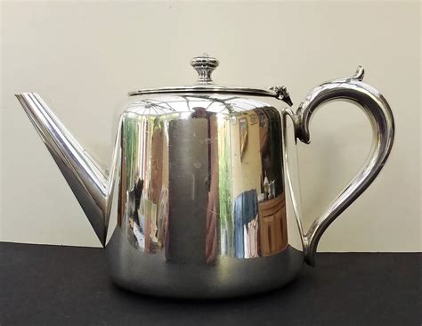 Silver Plated Teapot English 15 Pint Teapot Hallmarked Epns Etsy