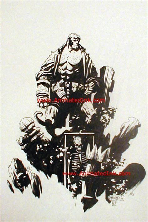 Mignola Hellboy 1993 In Nelson Animated Inks Mignola