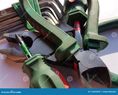 Metal Hand Tools Maintenance Istruments Stock Image Image Of Closeup