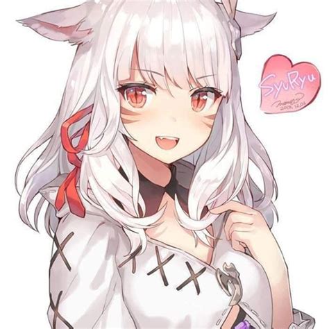 Interactive waifu bot and anime bot for discord, twitter and many other platforms; White Haired Cat Girl - Discord Bots