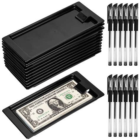 Buy GOLETIO 12 Pack Black Check Holder Tip Trays With 12 Ink Pens