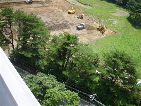 青葉山駅および青葉山新キャンパス工事の様子（2007年）
