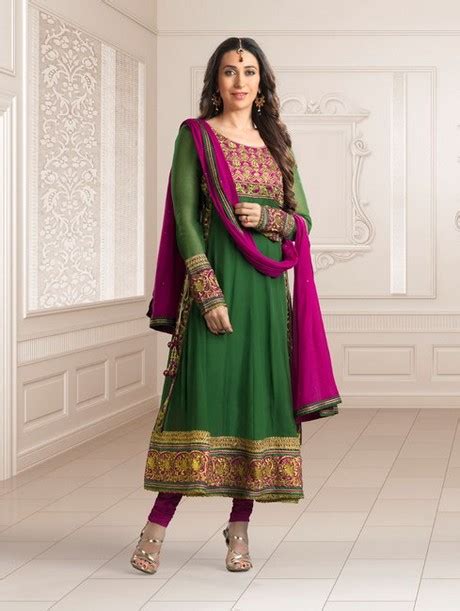 Latest Bollywood Anarkali Salwar Kameez Suits Collection 2013 Bollywood Superstar Karishma