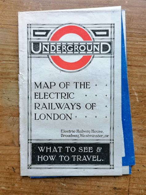 1956 London Underground Station Map Quad Royal By Hc Beck Iconic