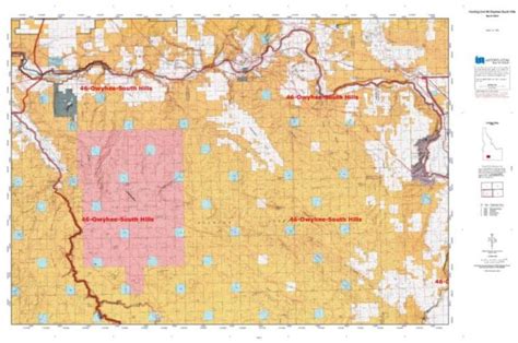 Idaho Hunting Unit 46 Owyhee South Hills Topo Maps Shop Hunters Domain