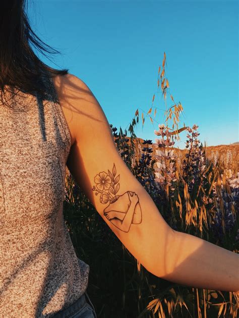 Embracing My Growth Feminist Tattoo Tattoos Diy Temporary Tattoos
