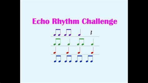 Echo Clap Rhythm Challenge Easy Patterns Youtube