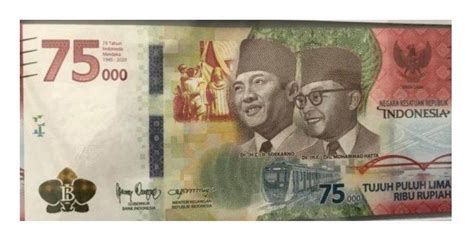 Uang 75 ribu edisi khusus ini untuk memperingati 75 tahun indonesia! Cara Mendapatkan Uang Pecahan Baru Rp75 Ribu Menurut Bank ...