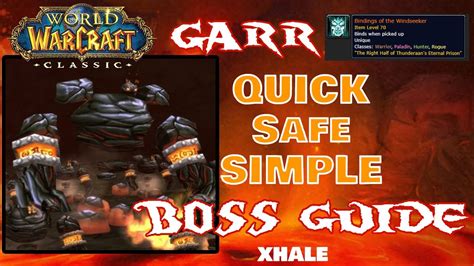 Molten Core Complete Guide Garr Xhale Quick Safe Simple Guides World Of Warcraft Classic