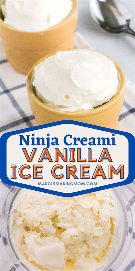 Easy Ninja Creami Vanilla Ice Cream Recipe Margin Making Mom
