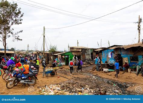 Nairobi Kenya August 2019 Kibera Slum In Nairobi In Summer Kibera Is The Biggest Slum In