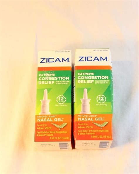 Lot Of 2 New Sealed Zicam Extreme Sinus Relief Nasal Spray Allergies Congestion Zicam Sinus