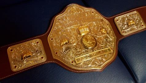 Big Gold World Heavyweight Wrestling Championship Belt Adult Size 4 Mm
