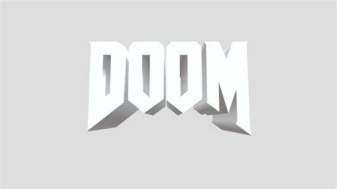 Doom Logo Download Free 3d Model By Spacerat Spacerat2 D087839