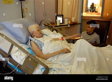 Dying Person In Hospital Bed