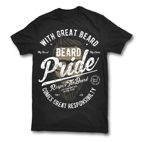 Beard Pride Vector T Shirt Design Buy T Shirt Designs