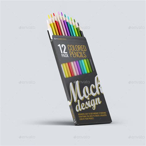 colored pencils  pack mock   ldesign graphicriver