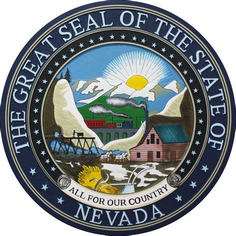 Buy Nevada State Seals Official Wooden Plaques And Podium Logo Emblems