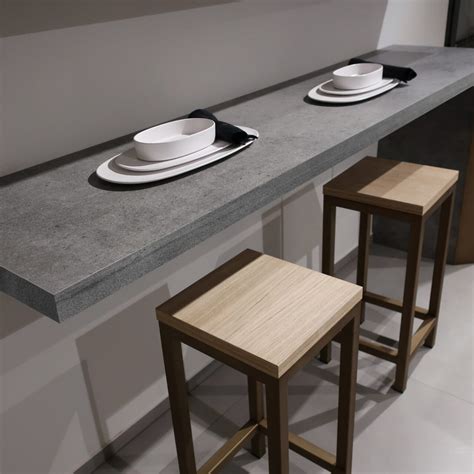 Kitchen Breakfast Bar Wall Mounted Breakfast Bar In Porcelain Stoneware