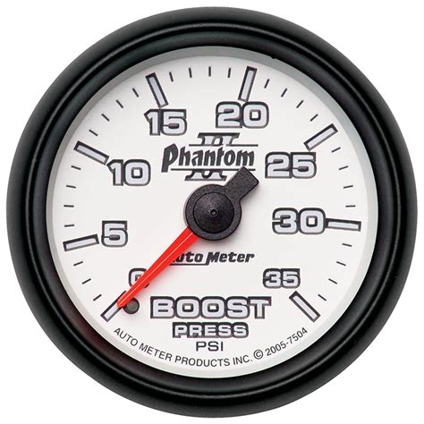 Autometer Boost Gauge 2 116 35psi Mechanical Phantom Ii