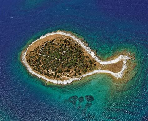 Another Interesting Island In Croatia This Time A Fish Shaped One