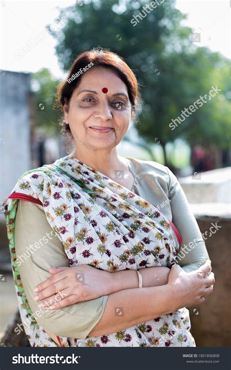 Outdoor Portrait Confident Senior Indian Woman Stock Photo Shutterstock
