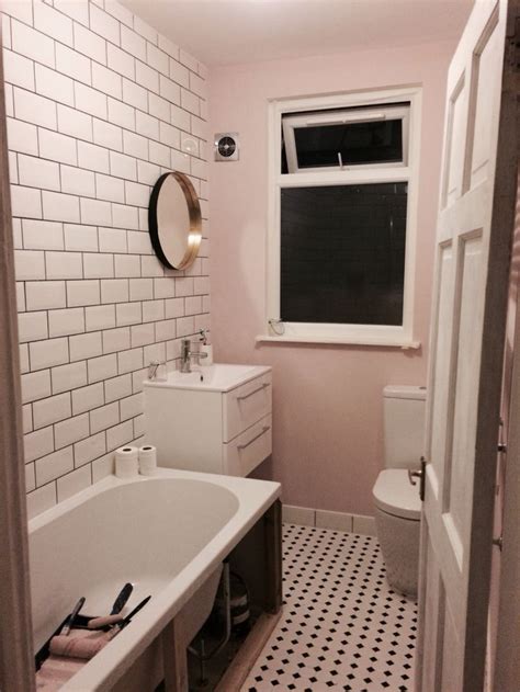 Whether you're after the signature chalky matt of our estate emulsion, or the durability of washable modern emulsion, our distinctive hues are available in a full range of interior and exterior finishes. I have a pretty pink bathroom. Farrow and Ball - Calamine | Pink bathroom, Rustic bathroom ...