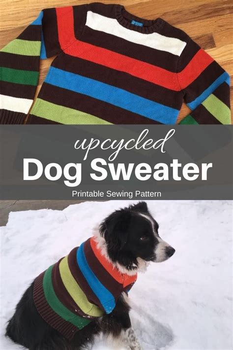 Dog Sweater Pdf Sewing Pattern Sizes For Tiny Dogs To Big Etsy Dog