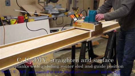 And then show you how i use mine. How to Router sled surfacer and planer.wmv - YouTube