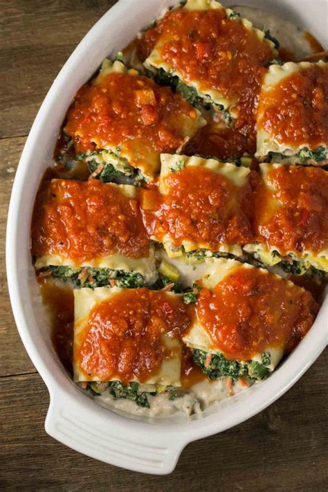 Vegan Lasagna Rolls Oil Free Veggie Chick Recipes