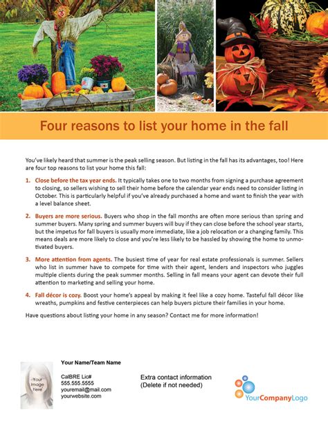 Farm 4 Reasons To List Your Home In The Fall First Tuesday Journal