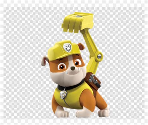 Paw Patrol Clipart Dog Puppy Yellow Transparent Png Paw Patrol Rubble