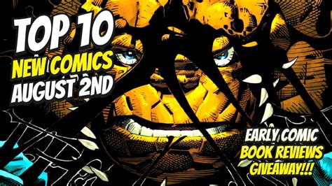 Top 10 New Comic Books August 2nd 2023 Reviews Covers Spoilers